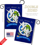 Peace on Earth - Expression Inspirational Vertical Impressions Decorative Flags HG115170 Made In USA