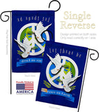 Peace on Earth - Expression Inspirational Vertical Impressions Decorative Flags HG115170 Made In USA