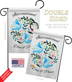 International Peace Day - Expression Inspirational Vertical Impressions Decorative Flags HG115204 Made In USA