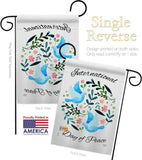 International Peace Day - Expression Inspirational Vertical Impressions Decorative Flags HG115204 Made In USA