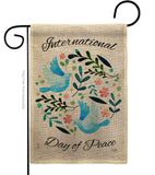 International Peace Day - Expression Inspirational Vertical Impressions Decorative Flags HG115204 Made In USA