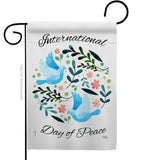 International Peace Day - Expression Inspirational Vertical Impressions Decorative Flags HG115204 Made In USA