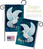 Together For Peace - Expression Inspirational Vertical Impressions Decorative Flags HG115206 Made In USA