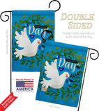 Peace Day - Expression Inspirational Vertical Impressions Decorative Flags HG115220 Made In USA