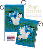 Peace Day - Expression Inspirational Vertical Impressions Decorative Flags HG115220 Made In USA