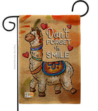 Don't Forget to Smile - Expression Inspirational Vertical Impressions Decorative Flags HG137092 Made In USA