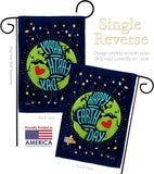 Happy Earth Day - Expression Inspirational Vertical Impressions Decorative Flags HG137176 Made In USA