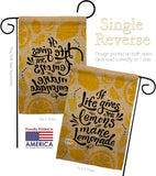 Life Gives Lemons - Expression Inspirational Vertical Impressions Decorative Flags HG137185 Made In USA