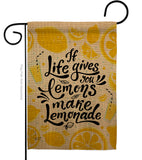 Life Gives Lemons - Expression Inspirational Vertical Impressions Decorative Flags HG137185 Made In USA