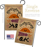 Everything Ok - Expression Inspirational Vertical Impressions Decorative Flags HG137188 Made In USA