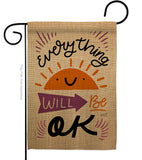 Everything Ok - Expression Inspirational Vertical Impressions Decorative Flags HG137188 Made In USA