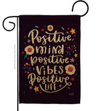 Positive Mind - Expression Inspirational Vertical Impressions Decorative Flags HG137204 Made In USA