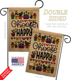 Choose Happy - Expression Inspirational Vertical Impressions Decorative Flags HG137205 Made In USA