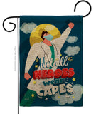 Not All Heroes - Expression Inspirational Vertical Impressions Decorative Flags HG137233 Made In USA