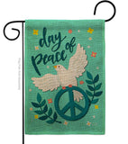 Day of Peace - Expression Inspirational Vertical Impressions Decorative Flags HG137349 Made In USA