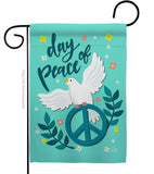 Day of Peace - Expression Inspirational Vertical Impressions Decorative Flags HG137349 Made In USA