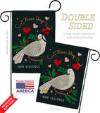 Peace No Violence - Expression Inspirational Vertical Impressions Decorative Flags HG137406 Made In USA