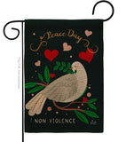 Peace No Violence - Expression Inspirational Vertical Impressions Decorative Flags HG137406 Made In USA