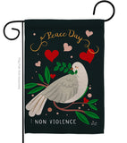 Peace No Violence - Expression Inspirational Vertical Impressions Decorative Flags HG137406 Made In USA