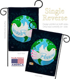 Peace - Expression Inspirational Vertical Impressions Decorative Flags HG137441 Made In USA