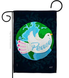 Peace - Expression Inspirational Vertical Impressions Decorative Flags HG137441 Made In USA