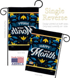 Happy New Month - Expression Inspirational Vertical Impressions Decorative Flags HG137461 Made In USA