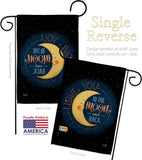 Moon and Back - Expression Inspirational Vertical Impressions Decorative Flags HG137464 Made In USA