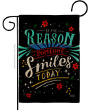 Someone Smiles - Expression Inspirational Vertical Impressions Decorative Flags HG137465 Made In USA