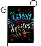 Someone Smiles - Expression Inspirational Vertical Impressions Decorative Flags HG137465 Made In USA