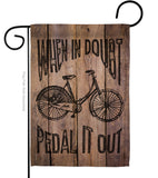 When in Doubt, Pedal it Out - Expression Inspirational Vertical Impressions Decorative Flags HG191096 Made In USA