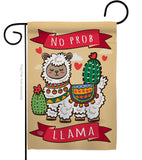 No Prob Llama - Expression Inspirational Vertical Impressions Decorative Flags HG192118 Made In USA