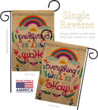 Everything Be Okay - Expression Inspirational Vertical Impressions Decorative Flags HG192199 Made In USA