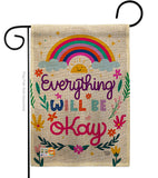 Everything Be Okay - Expression Inspirational Vertical Impressions Decorative Flags HG192199 Made In USA