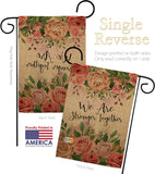 We Are Stronger Together - Expression Inspirational Vertical Impressions Decorative Flags HG192203 Made In USA