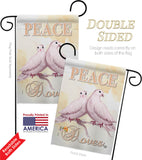 Doves - Expression Inspirational Vertical Impressions Decorative Flags HG192340 Made In USA