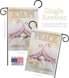 Doves - Expression Inspirational Vertical Impressions Decorative Flags HG192340 Made In USA