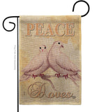 Doves - Expression Inspirational Vertical Impressions Decorative Flags HG192340 Made In USA