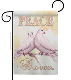 Doves - Expression Inspirational Vertical Impressions Decorative Flags HG192340 Made In USA