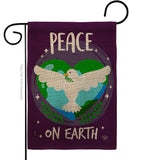 Peace on Earth - Expression Inspirational Vertical Impressions Decorative Flags HG192366 Made In USA