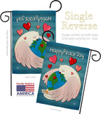 Happy Peace Day - Expression Inspirational Vertical Impressions Decorative Flags HG192420 Made In USA