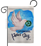 Peace Together - Expression Inspirational Vertical Impressions Decorative Flags HG192422 Made In USA