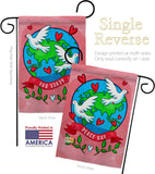 Peace On Earth - Expression Inspirational Vertical Impressions Decorative Flags HG192455 Made In USA