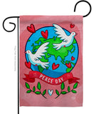 Peace On Earth - Expression Inspirational Vertical Impressions Decorative Flags HG192455 Made In USA