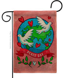 Peace On Earth - Expression Inspirational Vertical Impressions Decorative Flags HG192455 Made In USA