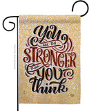 Stronger Then You Think - Expression Inspirational Vertical Impressions Decorative Flags HG192524 Made In USA