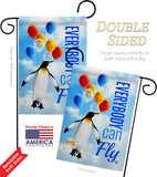 Everybody Can Fly - Expression Inspirational Vertical Impressions Decorative Flags HG192613 Made In USA