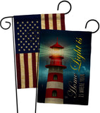 Home Light - Historic Americana Vertical Impressions Decorative Flags HG120253 Made In USA