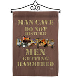 Man Cave Men Getting Hammered - Expression Inspirational Vertical Impressions Decorative Flags HG115121 Made In USA