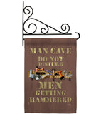 Man Cave Men Getting Hammered - Expression Inspirational Vertical Impressions Decorative Flags HG115121 Made In USA