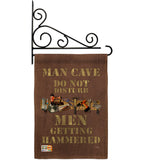 Man Cave Men Getting Hammered - Expression Inspirational Vertical Impressions Decorative Flags HG115121 Made In USA